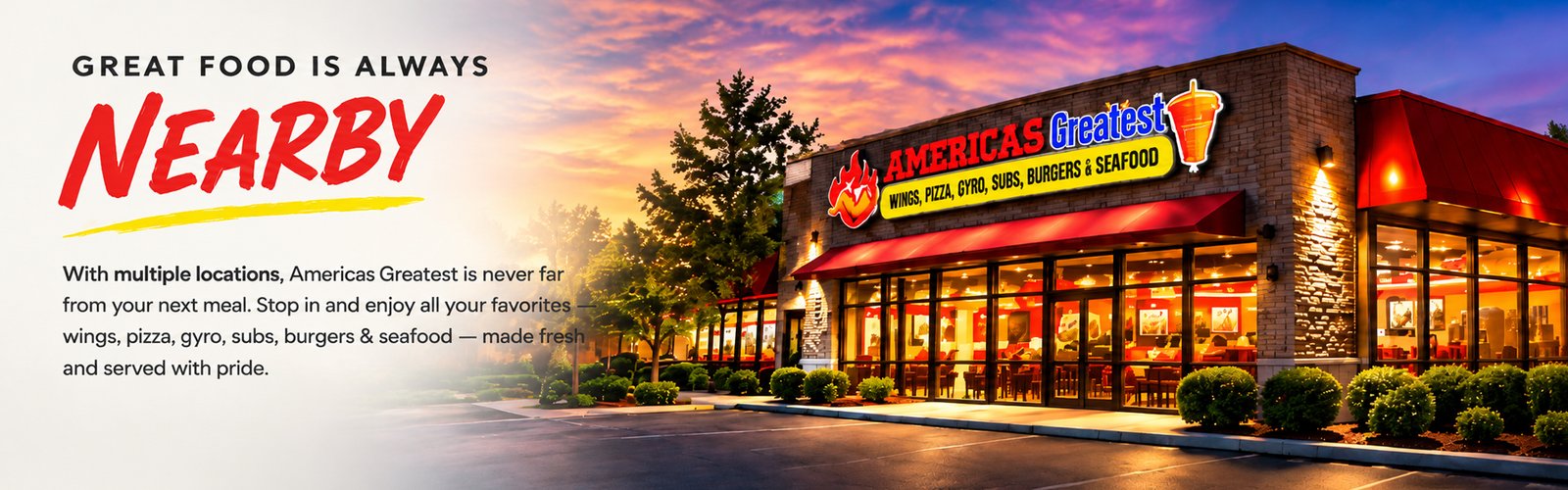 Great food is always nearby - Americas Greatest
