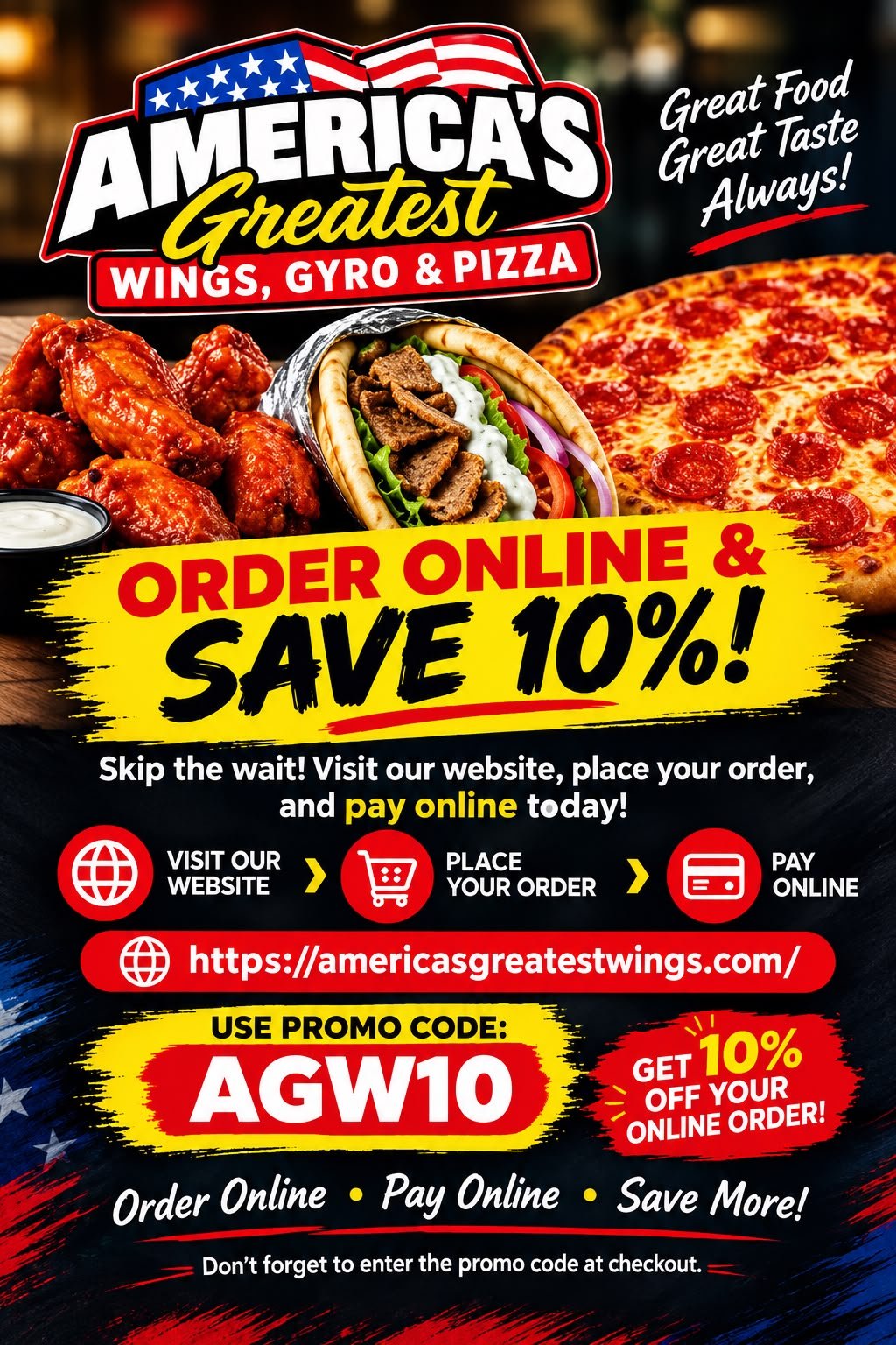 Americas Greatest Wings Coupon